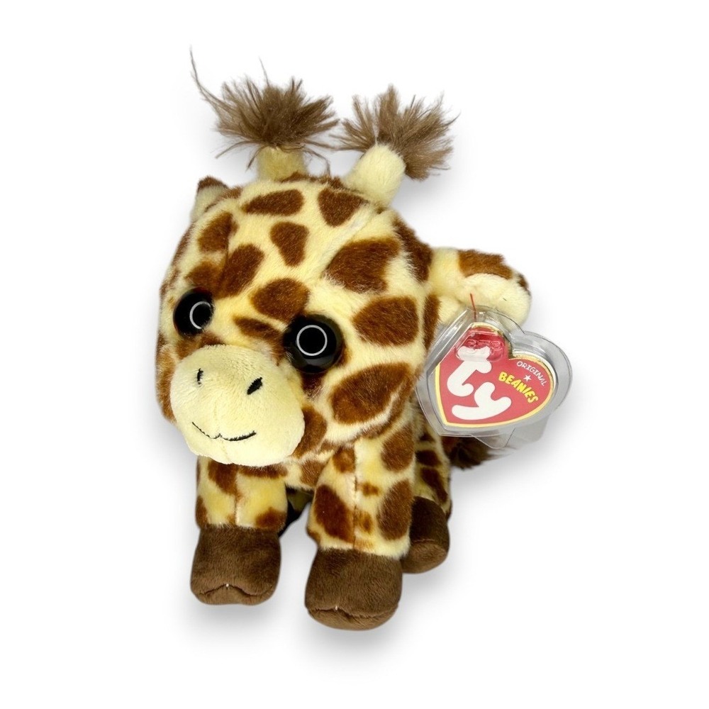 Peaches the Giraffe | Spotted Safari Sweetheart | Mint Heart Tag TY Classic